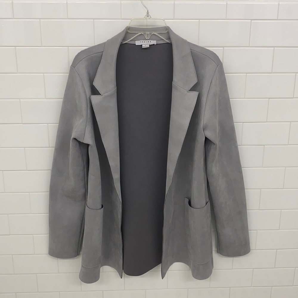 Suede grey jacket